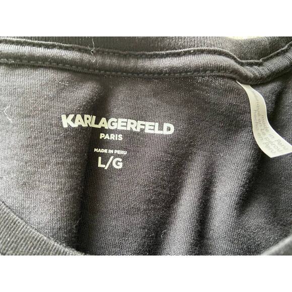 Karl Lagerfeld Paris Graphic T-Shirt‎ Tee Men's Large - Picture 5 of 5